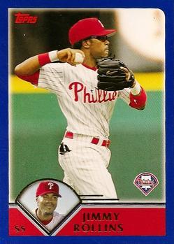 #3 Jimmy Rollins - Philadelphia Phillies - 2003 Topps Baseball