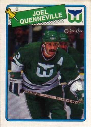 #3 Joel Quenneville - Hartford Whalers - 1988-89 O-Pee-Chee Hockey
