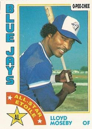 #3 Lloyd Moseby - Toronto Blue Jays - 1984 O-Pee-Chee Baseball