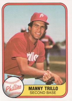 #3 Manny Trillo - Philadelphia Phillies - 1981 Fleer Baseball