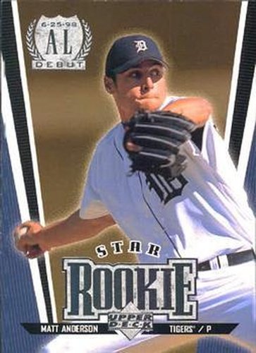 #3 Matt Anderson - Detroit Tigers - 1999 Upper Deck Baseball