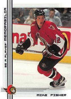 #3 Mike Fisher - Ottawa Senators - 2000-01 Be a Player Memorabilia Hockey