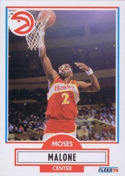 #3 Moses Malone - Atlanta Hawks - 1990-91 Fleer Basketball