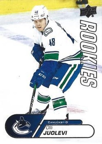 #3 Olli Juolevi - Vancouver Canucks - 2020-21 Upper Deck NHL Star Rookies Box Set Hockey