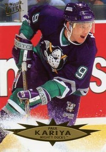 #3 Paul Kariya - Anaheim Mighty Ducks - 1995-96 Ultra Hockey
