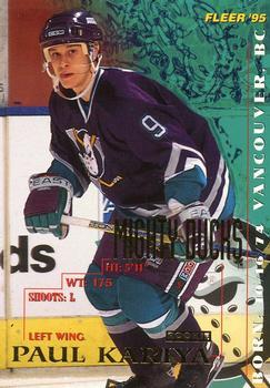 #3 Paul Kariya - Anaheim Mighty Ducks - 1994-95 Fleer Hockey