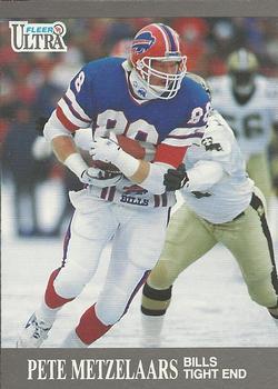 #3 Pete Metzelaars - Buffalo Bills - 1991 Ultra Football