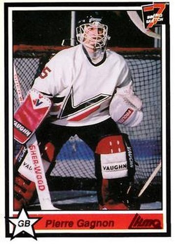 #3 Pierre Gagnon - Drummondville Voltigeurs - 1990-91 7th Inning Sketch QMJHL Hockey
