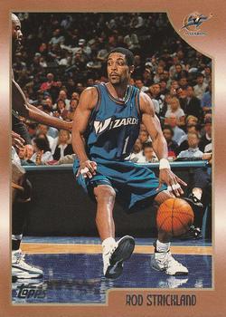 #3 Rod Strickland - Washington Wizards - 1998-99 Topps Basketball