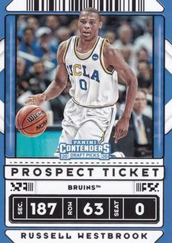 #3 Russell Westbrook - UCLA Bruins - 2020 Panini Contenders Draft Picks Basketball