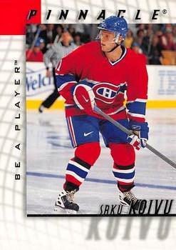 #3 Saku Koivu - Montreal Canadiens - 1997-98 Pinnacle Be a Player Hockey