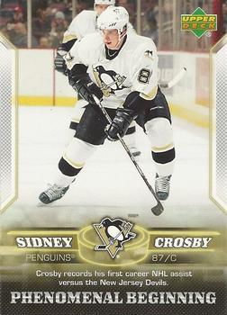 #3 Sidney Crosby - Pittsburgh Penguins - 2005-06 Upper Deck Phenomenal Beginning Hockey