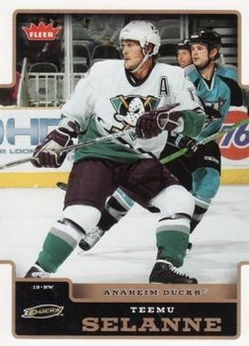 #3 Teemu Selanne - Anaheim Ducks - 2006-07 Fleer Hockey