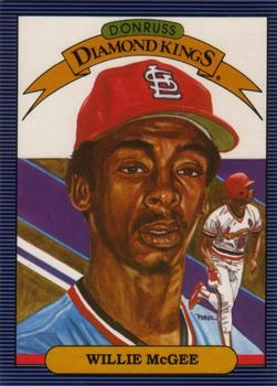 #3 Willie McGee - St. Louis Cardinals - 1986 Leaf Baseball
