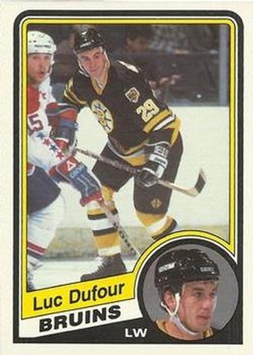 #3 Luc Dufour - Boston Bruins - 1984-85 O-Pee-Chee Hockey