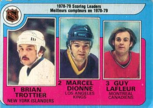 #3 Bryan Trottier / Marcel Dionne / Guy Lafleur - New York Islanders / Los Angeles Kings / Montreal Canadiens - 1979-80 O-Pee-Chee Hockey