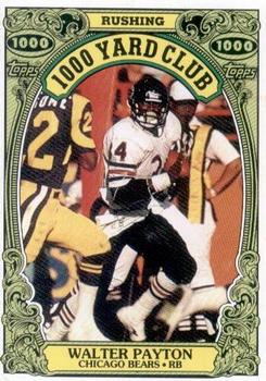 #3 Walter Payton - Chicago Bears - 1986 Topps Football - 1000 Yard Club