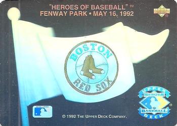 #NNO Boston Red Sox - Boston Red Sox - 1992 Upper Deck Baseball - Heroes of Baseball Pennant Holograms