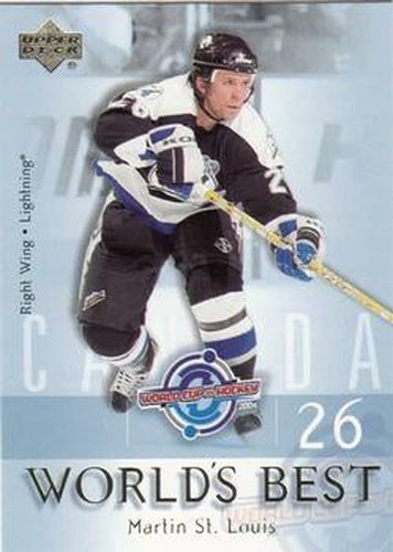 #WB3 Martin St. Louis - Tampa Bay Lightning - 2004-05 Upper Deck Hockey - World's Best