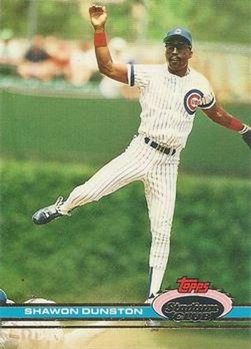 #3 Shawon Dunston - Chicago Cubs - 1991 Stadium Club Baseball