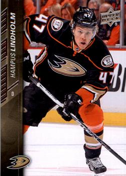 #3 Hampus Lindholm - Anaheim Ducks - 2015-16 Upper Deck Hockey