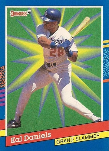 #3 Kal Daniels - Los Angeles Dodgers - 1991 Donruss Baseball - Grand Slammers