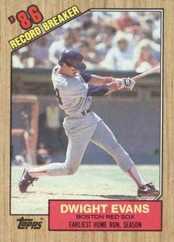#3 Dwight Evans - Boston Red Sox - 1987 Topps Baseball
