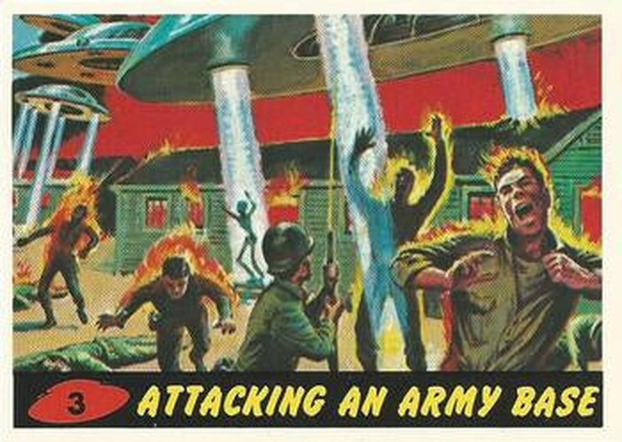 #3 Attacking an Army Base - 1994 Topps Mars Attacks