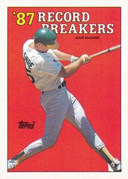 #3a Mark McGwire - Oakland Athletics - 1988 Topps Baseball