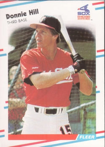 #400 Donnie Hill - Chicago White Sox - 1988 Fleer Baseball