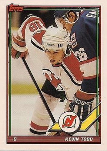 #400 Kevin Todd - New Jersey Devils - 1991-92 Topps Hockey