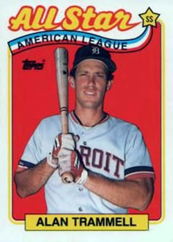 #400 Alan Trammell - Detroit Tigers - 1989 Topps Baseball