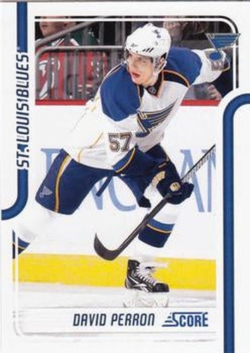 #400 David Perron - St. Louis Blues - 2011-12 Score Hockey