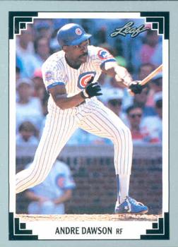 #400 Andre Dawson - Chicago Cubs - 1991 Leaf Baseball