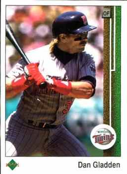 #400 Dan Gladden - Minnesota Twins - 1989 Upper Deck Baseball