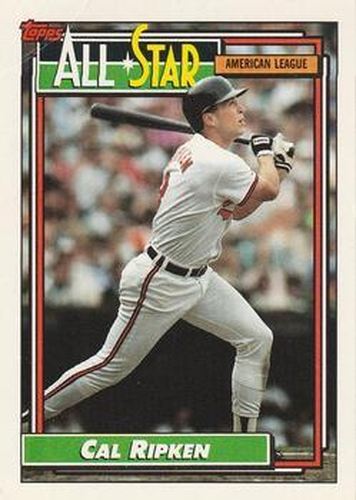 #400 Cal Ripken - Baltimore Orioles - 1992 Topps Baseball