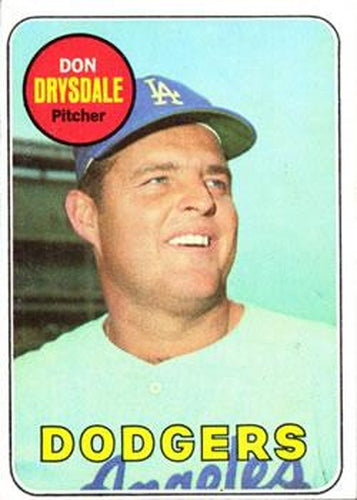 #400 Don Drysdale - Los Angeles Dodgers - 1969 Topps Baseball