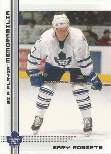 #400 Gary Roberts - Toronto Maple Leafs - 2000-01 Be a Player Memorabilia Hockey