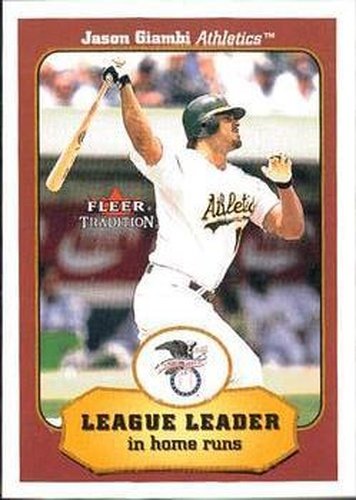 #400 Jason Giambi - Oakland Athletics - 2001 Fleer Tradition Baseball