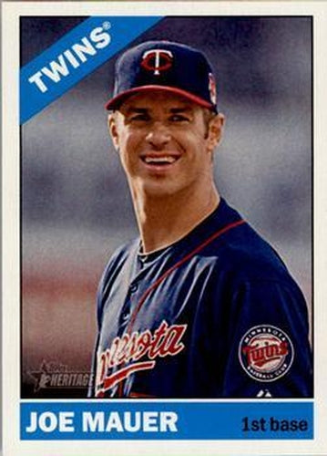 #400a Joe Mauer - Minnesota Twins - 2015 Topps Heritage Baseball