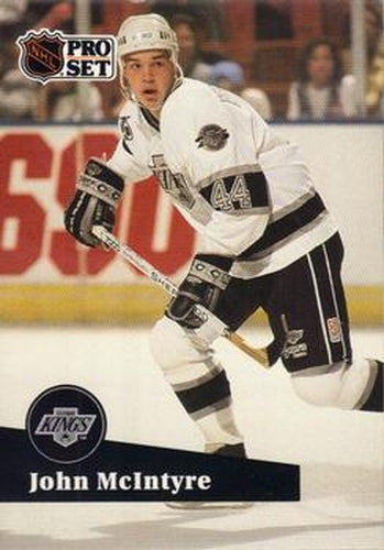 #401 John McIntyre - 1991-92 Pro Set Hockey