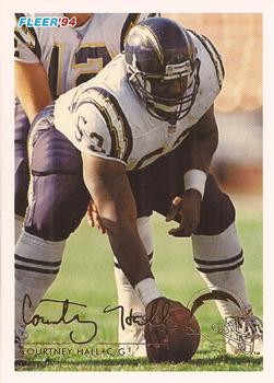 #401 Courtney Hall - San Diego Chargers - 1994 Fleer Football