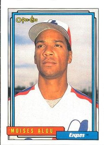 #401 Moises Alou - Montreal Expos - 1992 O-Pee-Chee Baseball