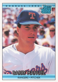 #401 Barry Manuel - Texas Rangers - 1992 Donruss Baseball