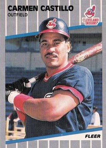 #401 Carmen Castillo - Cleveland Indians - 1989 Fleer Baseball