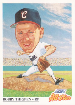 #401 Bobby Thigpen - Chicago White Sox - 1991 Score Baseball