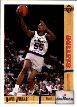 #401 David Wingate - Washington Bullets - 1991-92 Upper Deck Basketball