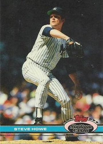 #401 Steve Howe - New York Yankees - 1991 Stadium Club Baseball