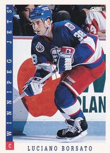 #401 Luciano Borsato - Winnipeg Jets - 1993-94 Score Canadian Hockey