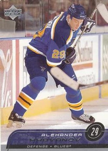 #401 Alexander Khavanov - St. Louis Blues - 2002-03 Upper Deck Hockey